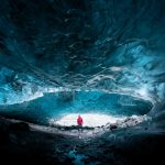 Glacier guide inside Crystal Ice cave